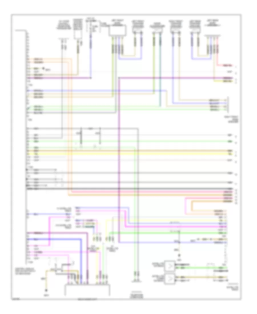 Radio Navigation Wiring Diagram without Convertible with RNS E with Bose 1 of 2 for Audi A4 2005