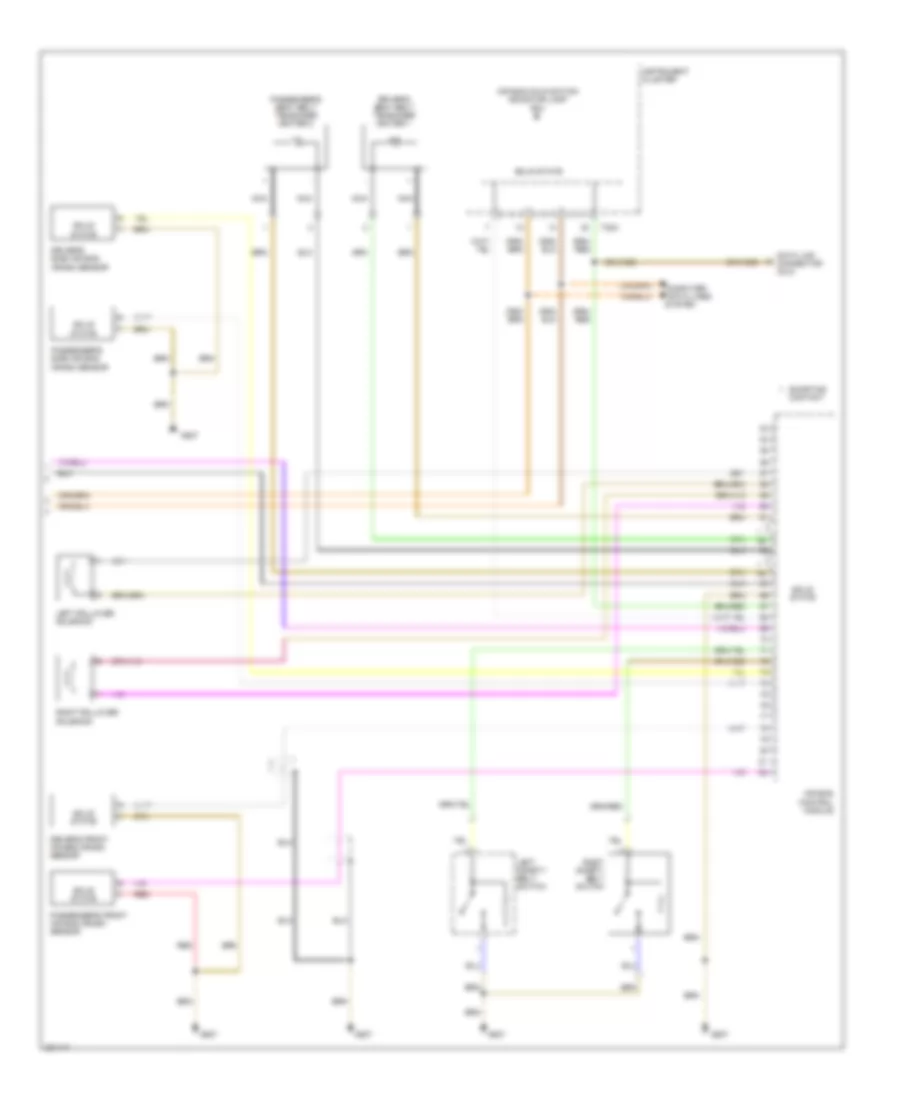 Supplemental Restraints Wiring Diagram, with Convertible (2 of 2) for Audi A4 2005