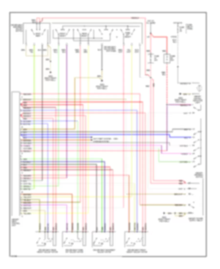 Memory Systems Wiring Diagram for Audi V8 Quattro 1991