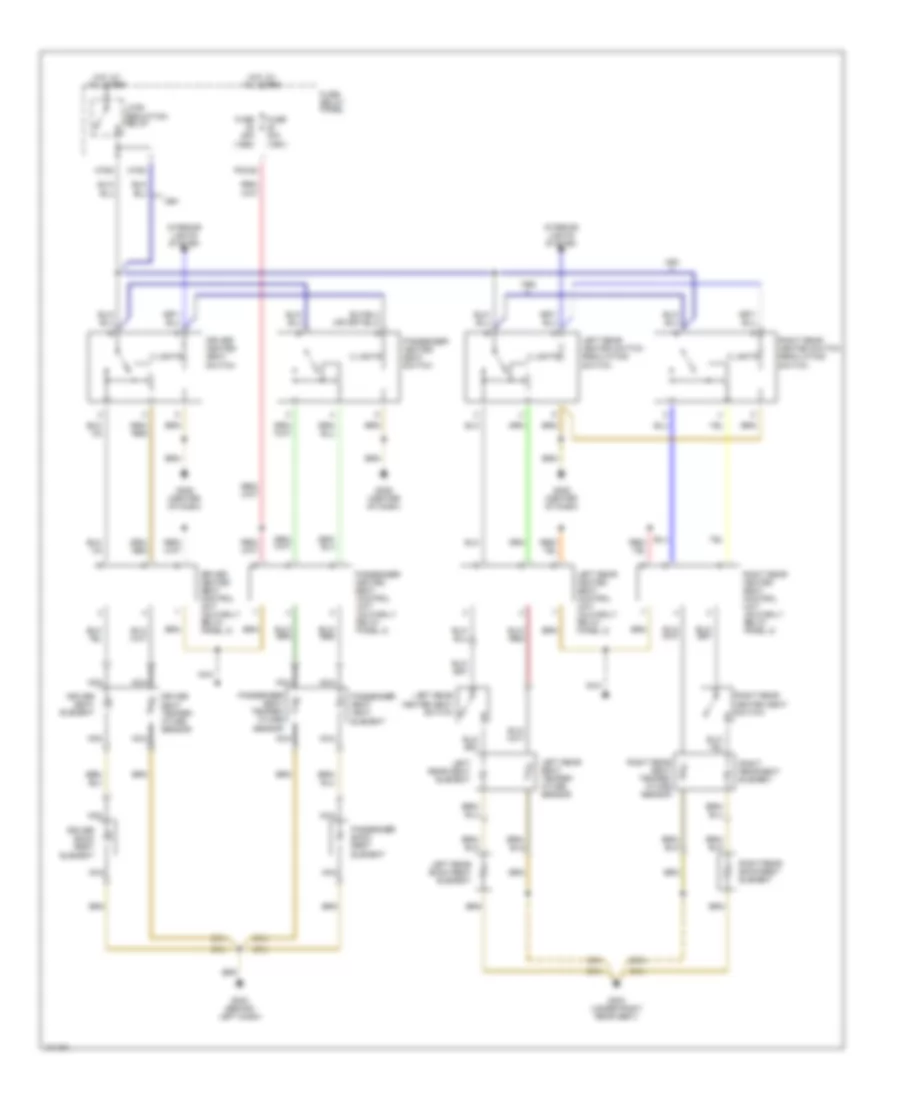 Heated Seats Wiring Diagram for Audi V8 Quattro 1991