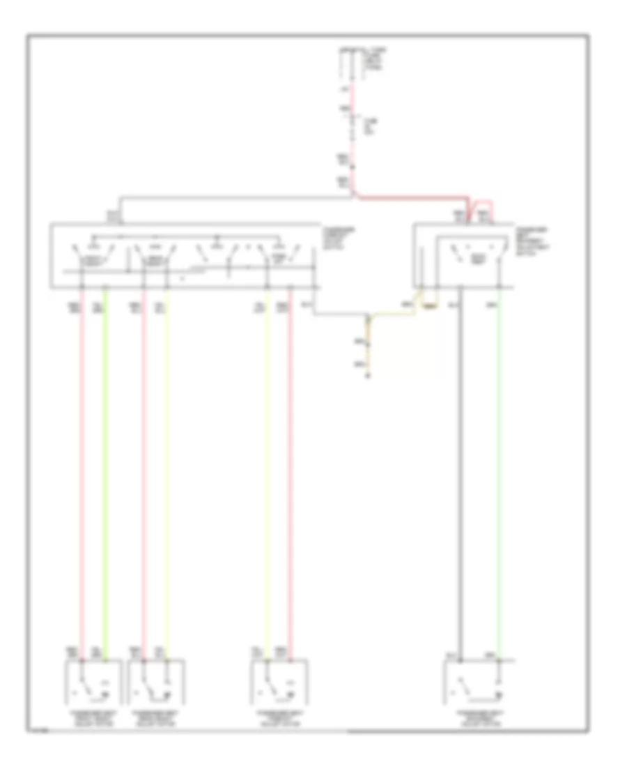 Passenger Power Seat Wiring Diagram for Audi V8 Quattro 1991