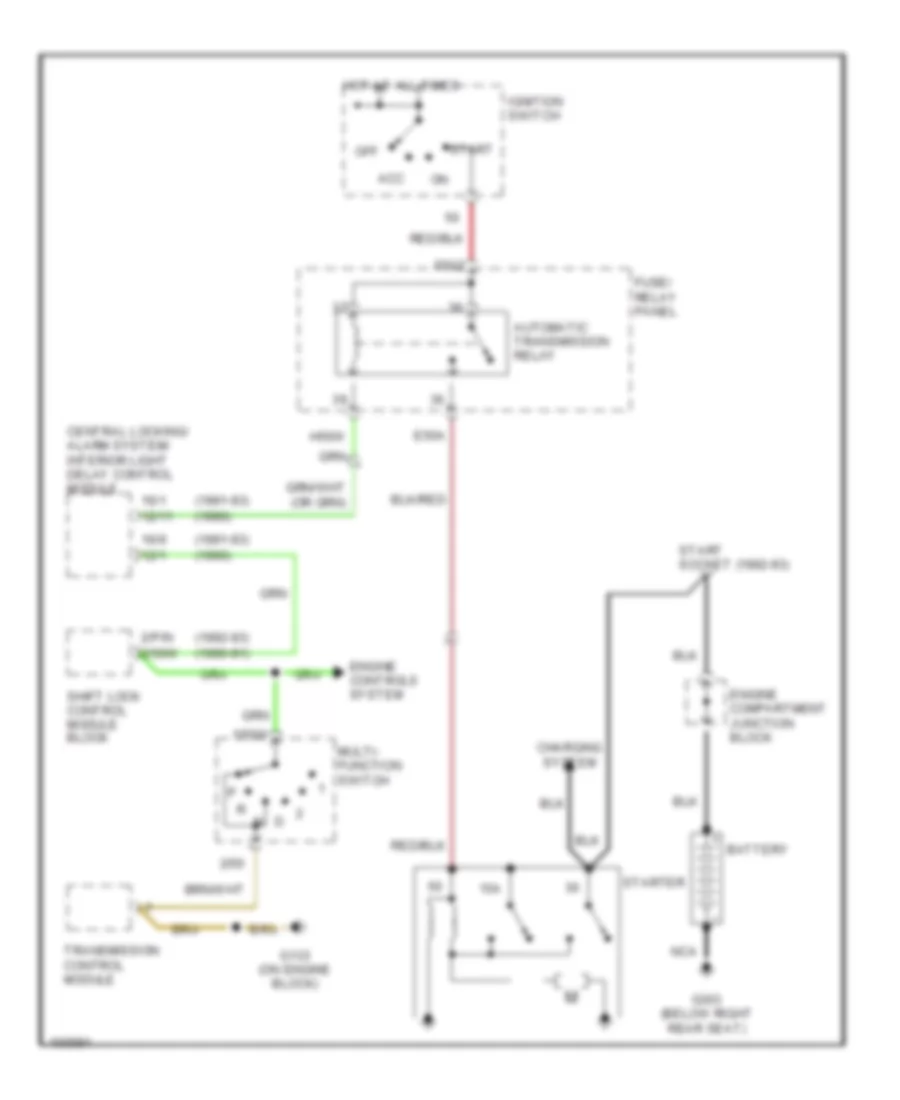 Starting Wiring Diagram for Audi V8 Quattro 1991