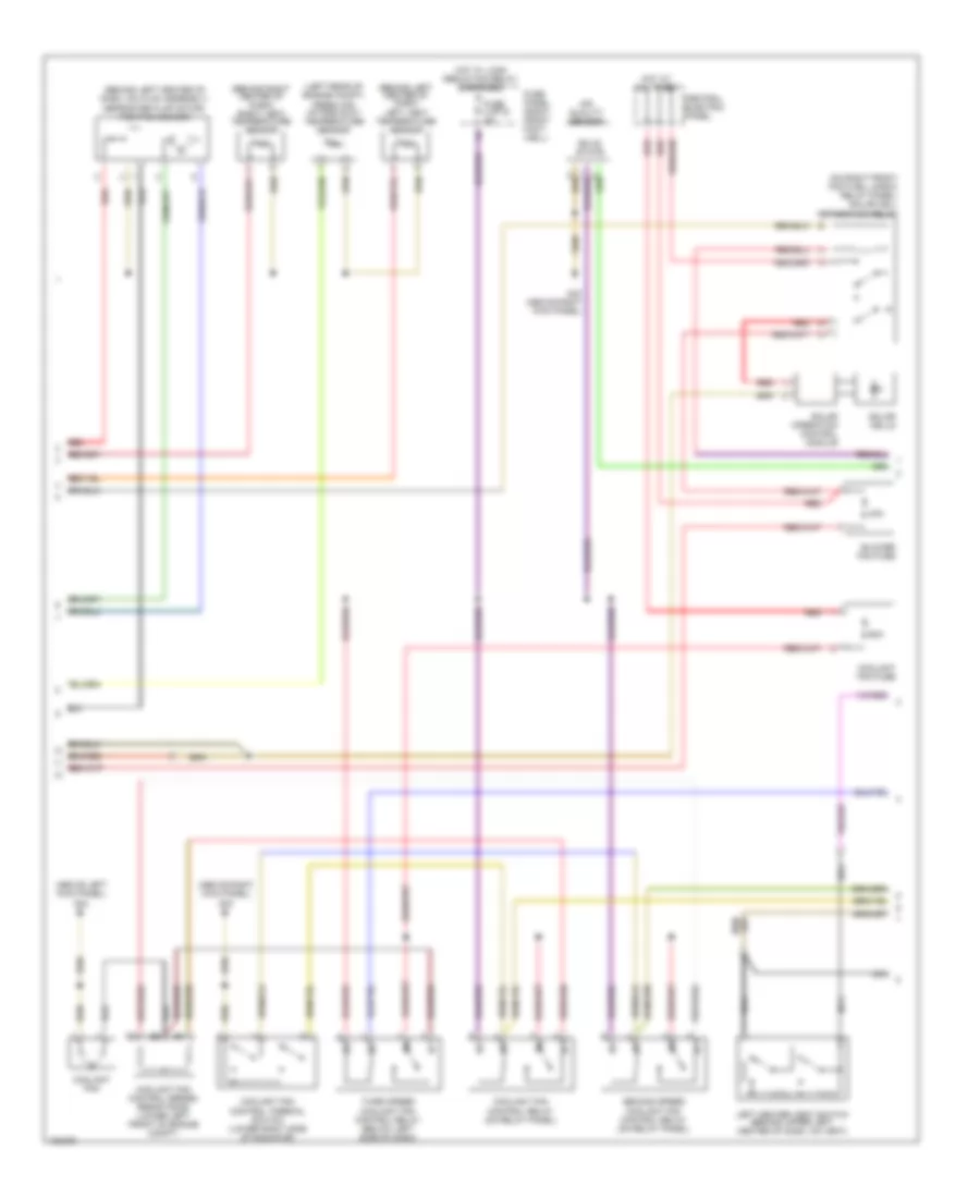 Automatic AC Wiring Diagram (2 of 3) for Audi A8 1999