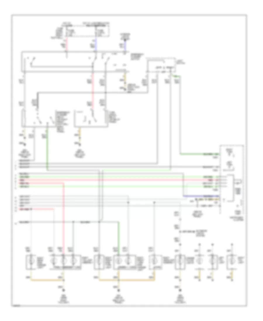 Exterior Lamps Wiring Diagram with DRL 2 of 2 for Audi A8 1999