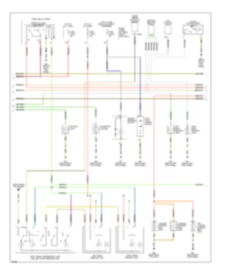 Interior Lights Wiring Diagram (2 of 3) for Audi A8 1999