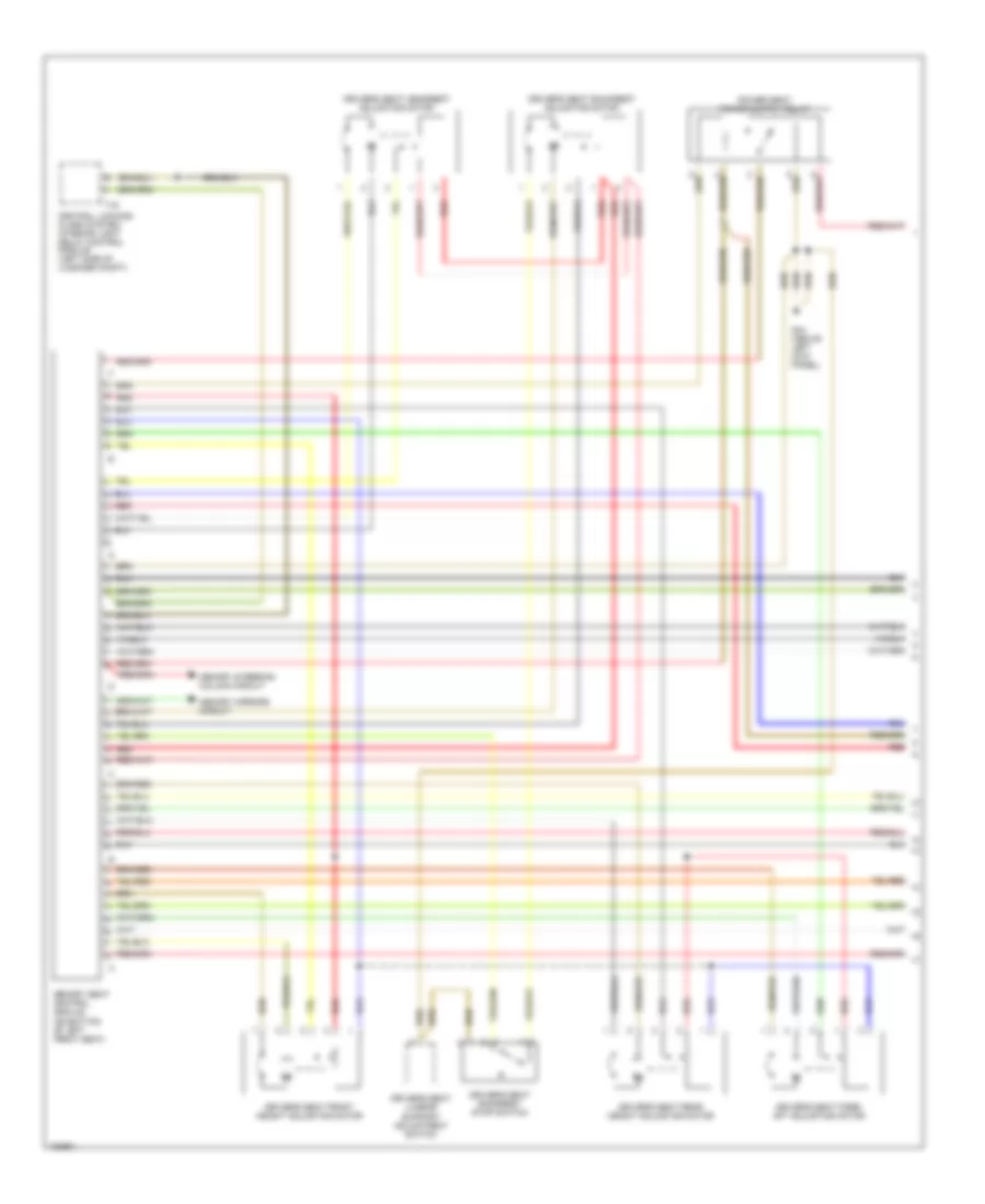 Driver s Memory Seat Wiring Diagram 1 of 2 for Audi A8 1999