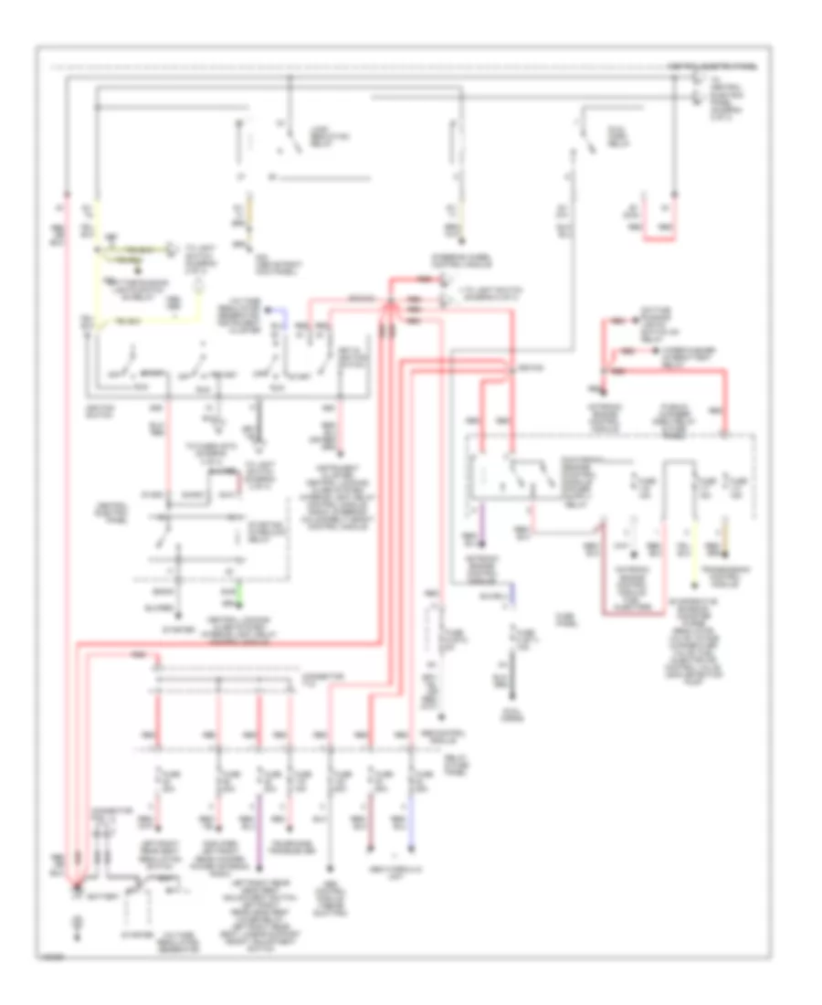 Power Distribution Wiring Diagram 1 of 4 for Audi A8 1999