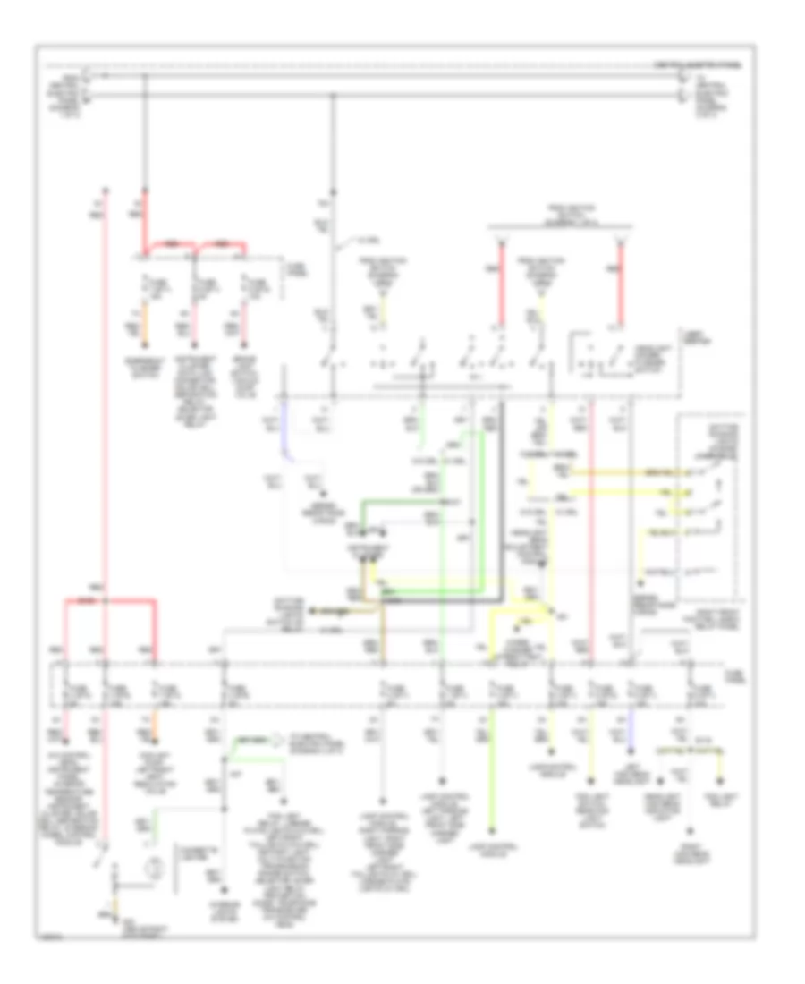 Power Distribution Wiring Diagram (2 of 4) for Audi A8 1999