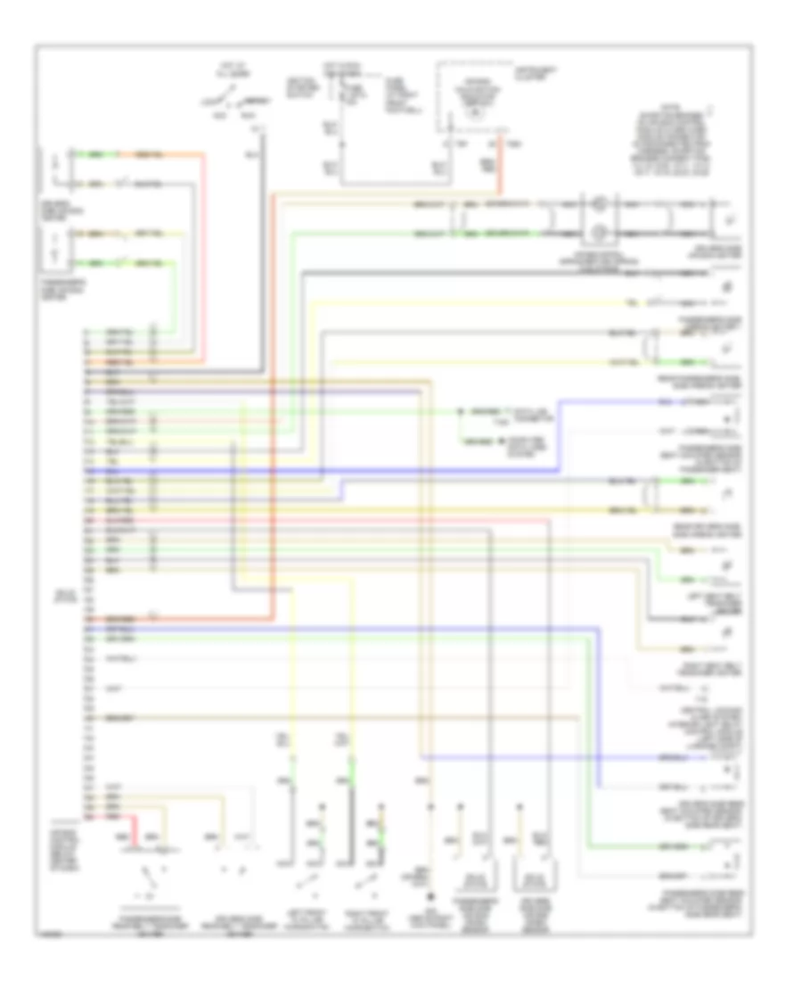 Supplemental Restraints Wiring Diagram for Audi A8 1999