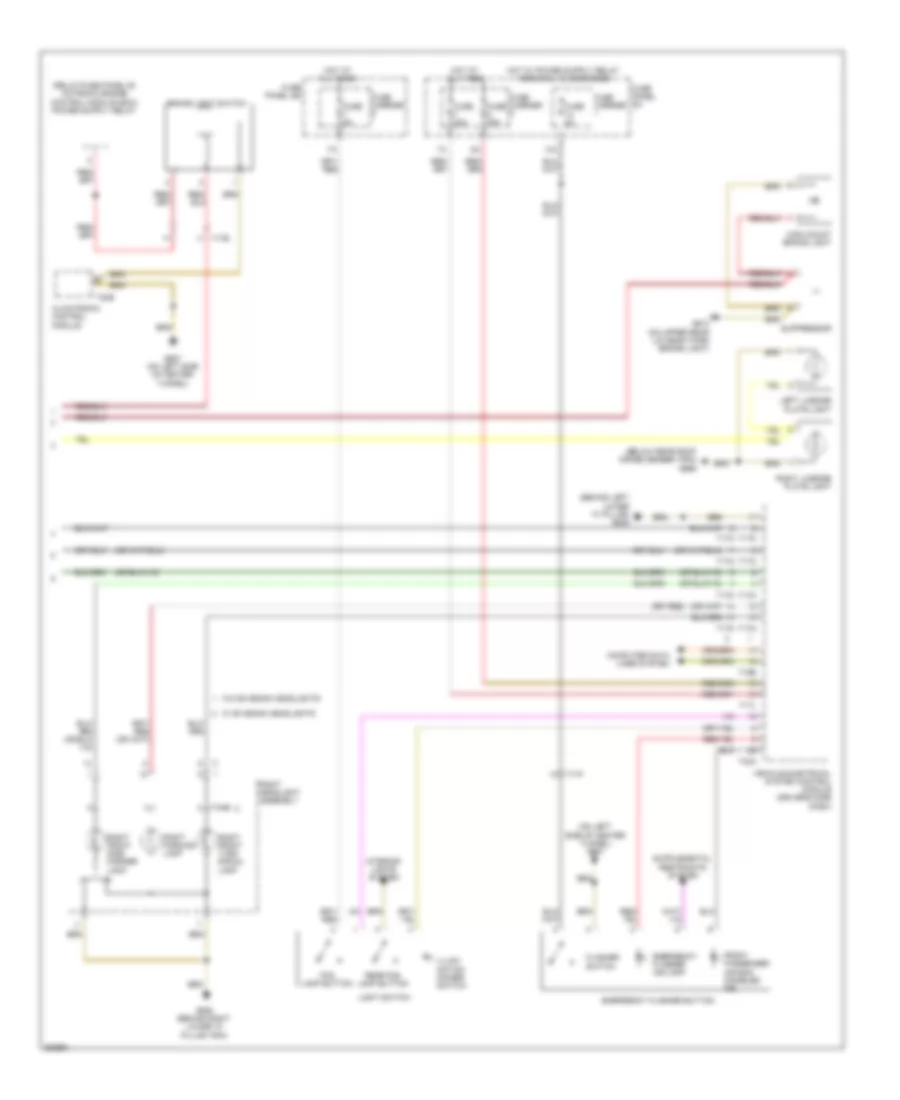 Exterior Lamps Wiring Diagram 2 of 2 for Audi Q5 2 0T 2011