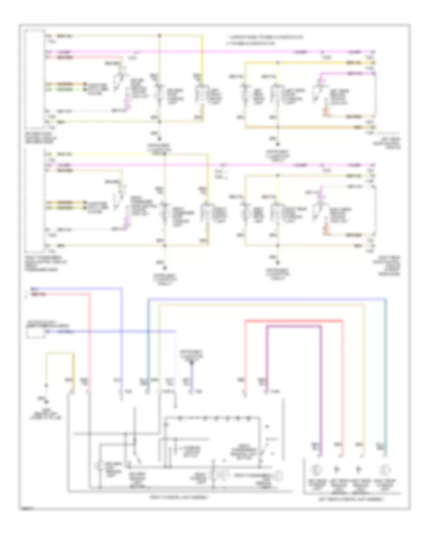Courtesy Lamps Wiring Diagram (2 of 2) for Audi Q5 2.0T 2011