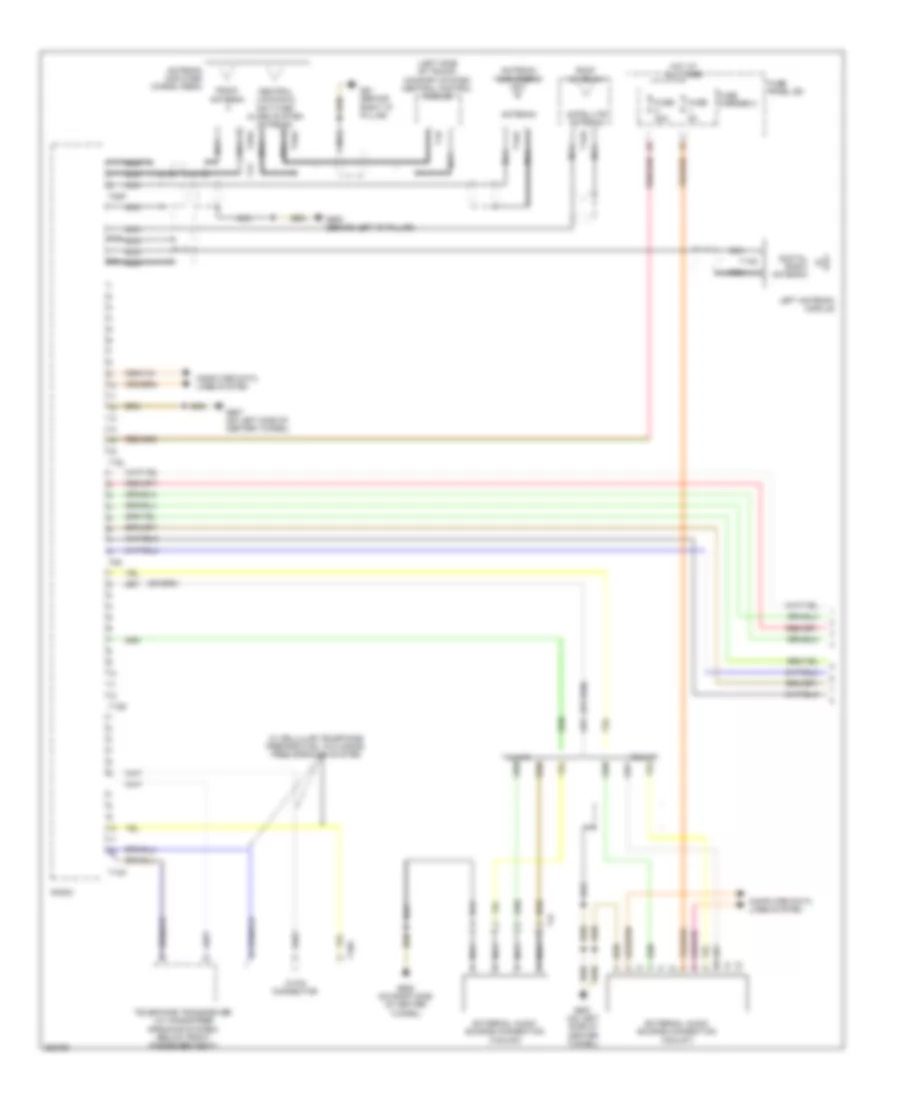 Radio Wiring Diagram, Standard Infotainment (1 of 2) for Audi Q5 2.0T 2011