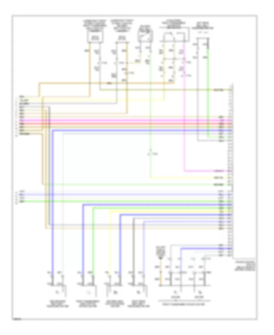 Supplemental Restraints Wiring Diagram (3 of 3) for Audi Q5 2.0T 2011