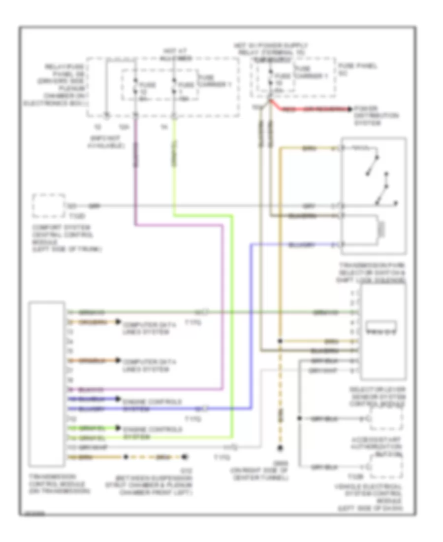 3 2L A T Wiring Diagram without Direct Shift for Audi Q5 2 0T 2011