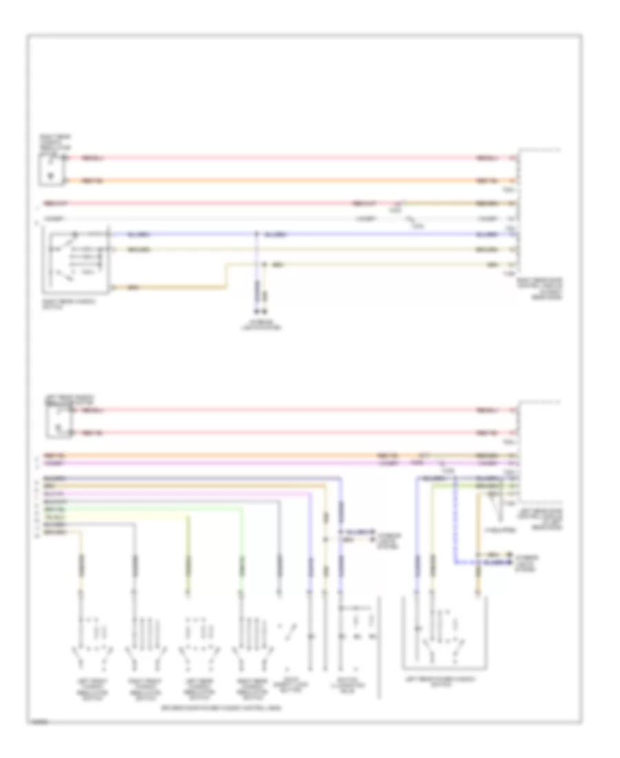 Power Windows Wiring Diagram (2 of 2) for Audi allroad Premium Plus 2013