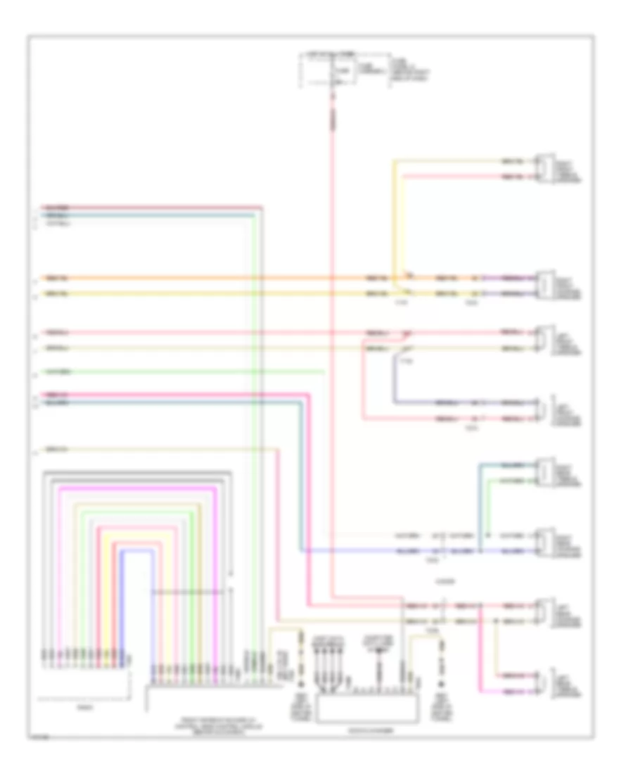 Radio Wiring Diagram, Basic Infotainment (2 of 2) for Audi allroad Premium Plus 2013