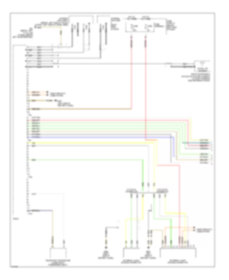 Radio Wiring Diagram, Standard Infotainment (1 of 2) for Audi allroad Premium Plus 2013