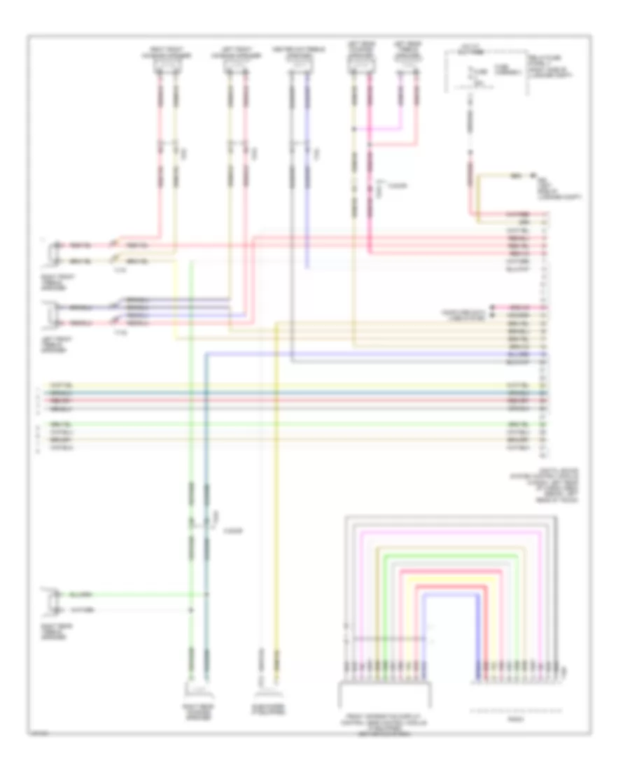 Radio Wiring Diagram, Standard Infotainment (2 of 2) for Audi allroad Premium Plus 2013