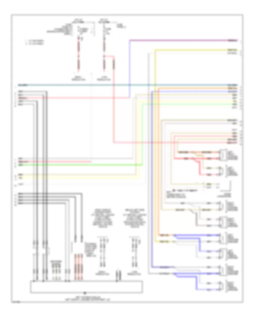 Radio Wiring Diagram, with RNS-E with Bose (2 of 3) for Audi A3 2009