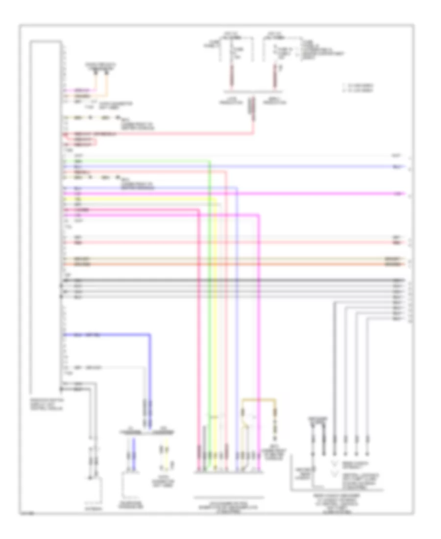 Radio Wiring Diagram, without RNS-E without Amplifier (1 of 2) for Audi A3 2009