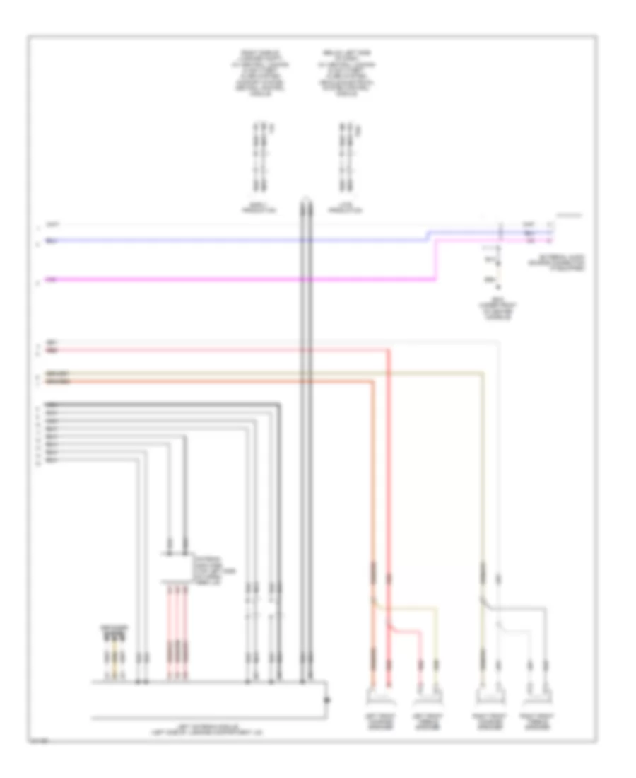 Radio Wiring Diagram, without RNS-E without Amplifier (2 of 2) for Audi A3 2009