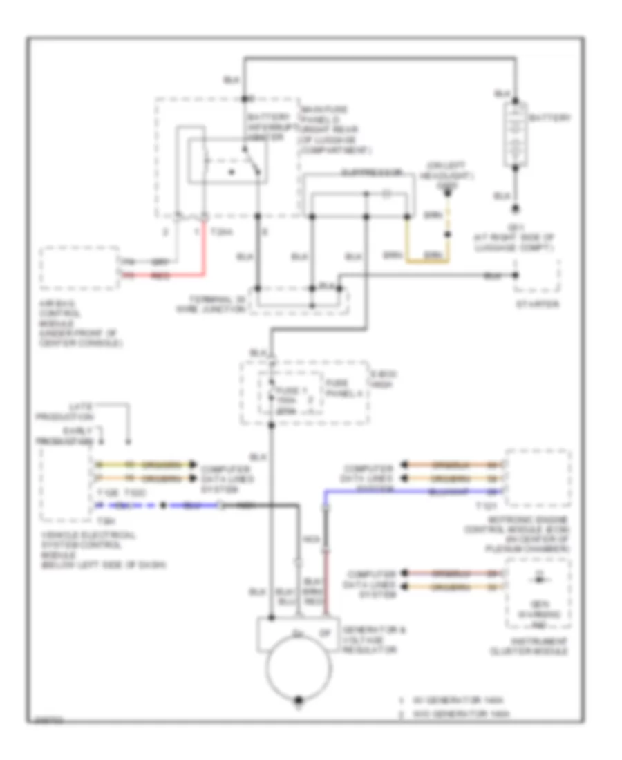 3 2L Charging Wiring Diagram for Audi A3 2009