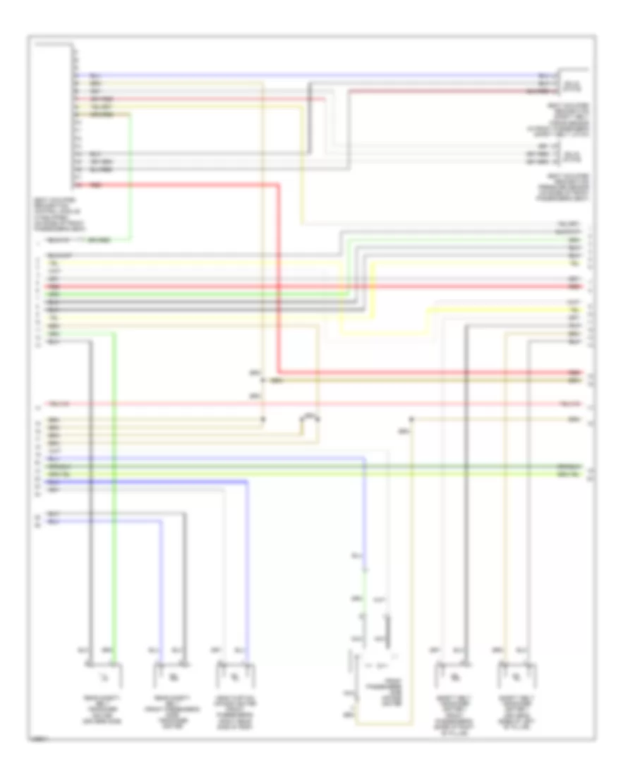 Supplemental Restraints Wiring Diagram 2 of 3 for Audi A3 2009