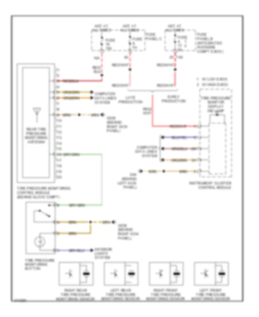 Warning Systems Wiring Diagram for Audi A3 2009