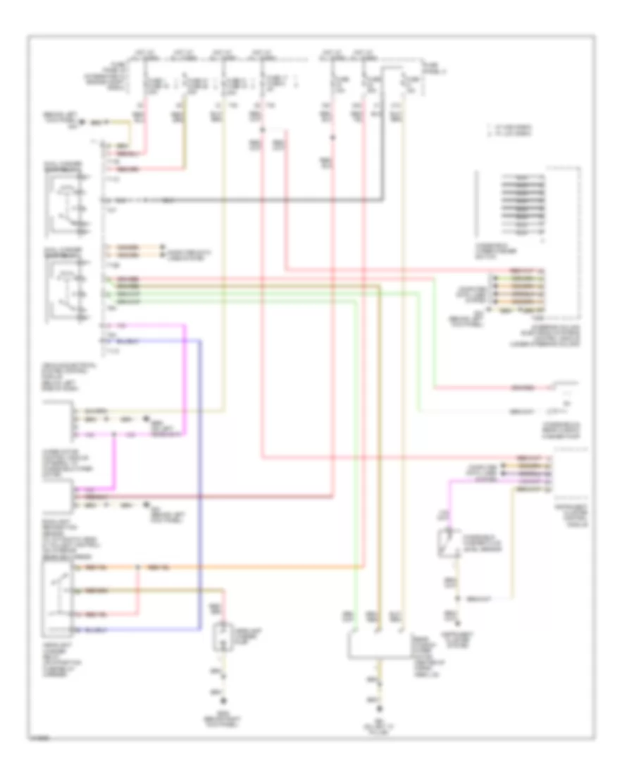 WiperWasher Wiring Diagram, Early Production for Audi A3 2009