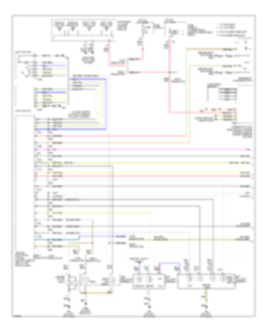 Exterior Lamps Wiring Diagram (1 of 2) for Audi A3 2009