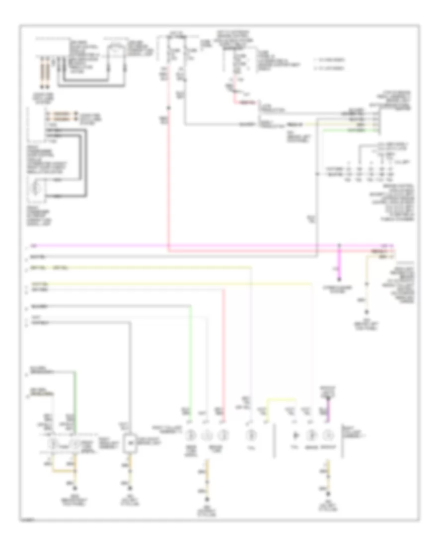 Exterior Lamps Wiring Diagram 2 of 2 for Audi A3 2009