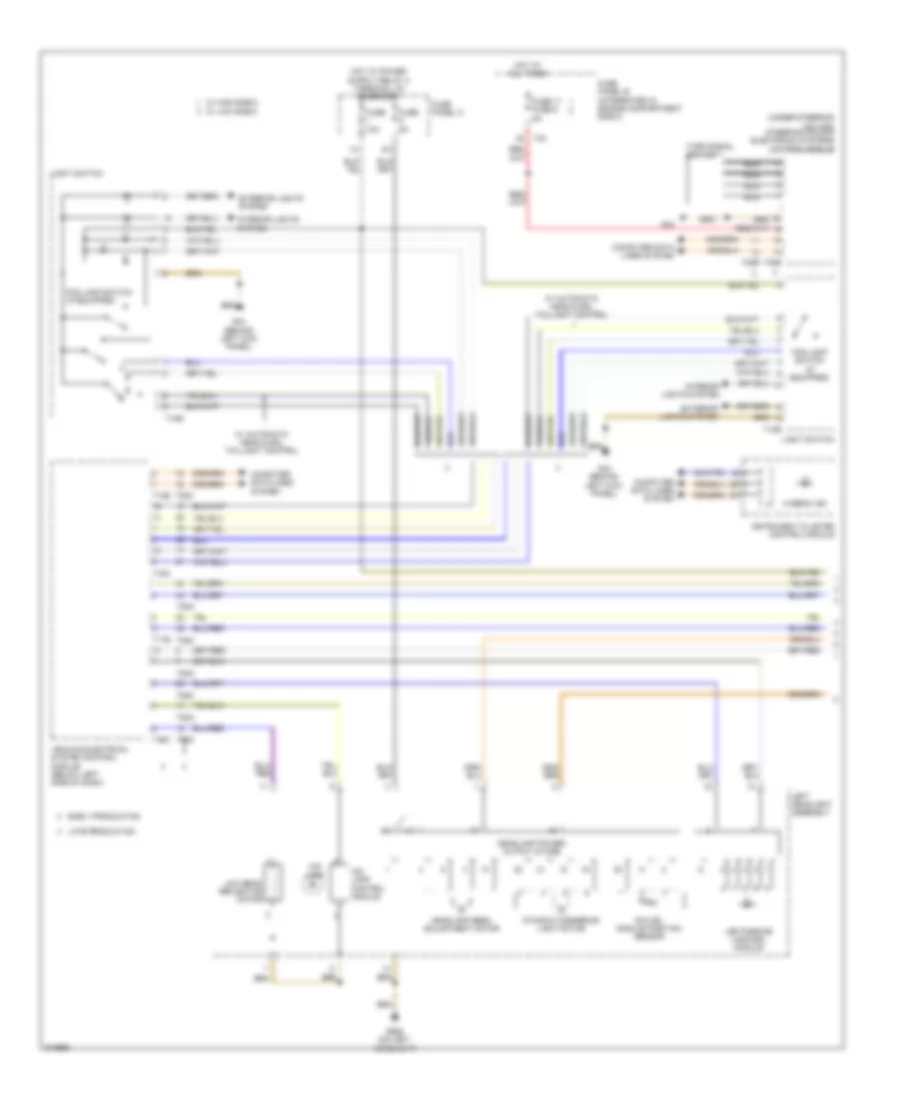 Headlights Wiring Diagram, with Bi-Xenon with Cornering Headlights (1 of 2) for Audi A3 2009
