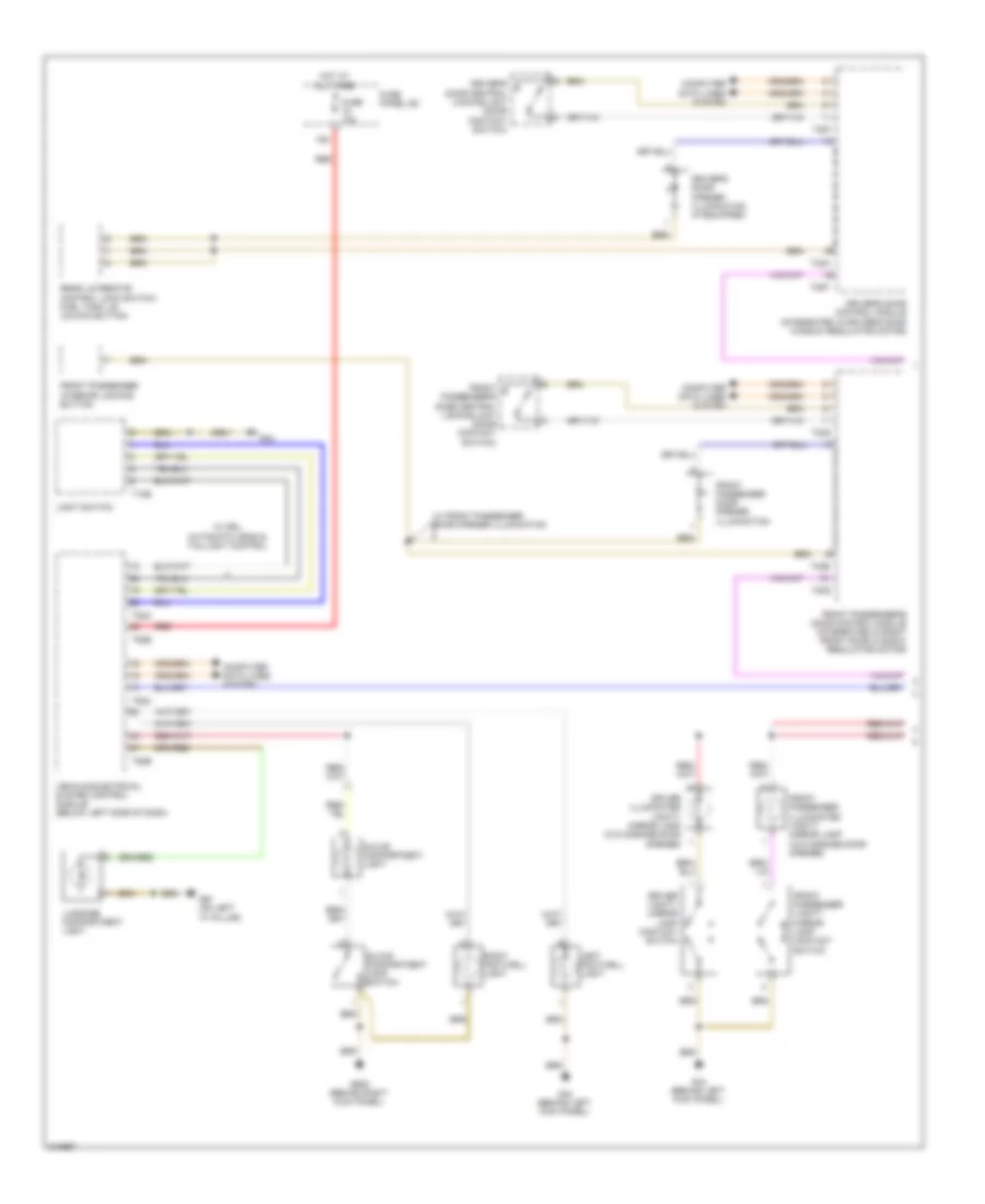 Courtesy Lamps Wiring Diagram Late Production 1 of 2 for Audi A3 2009