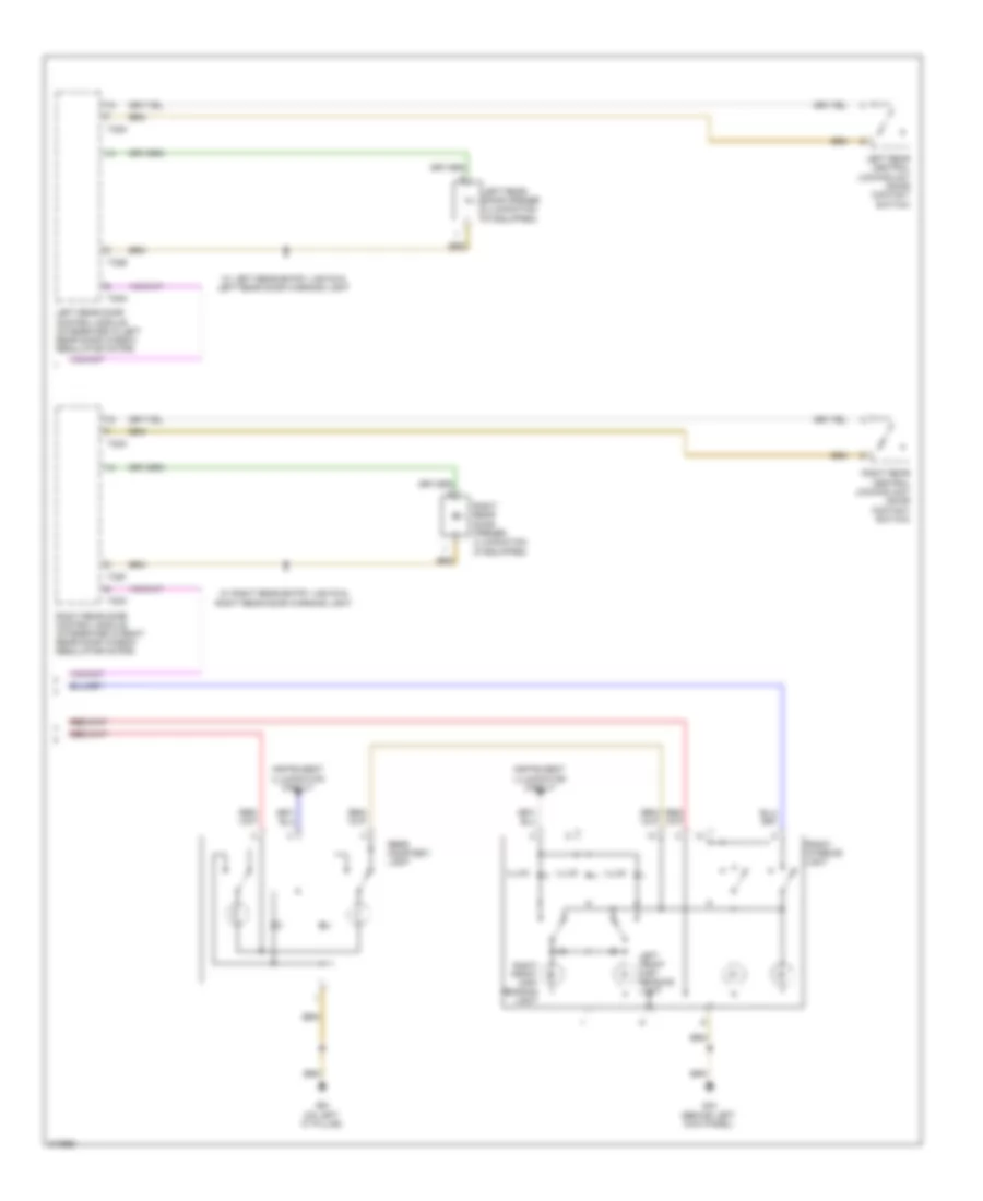 Courtesy Lamps Wiring Diagram Late Production 2 of 2 for Audi A3 2009
