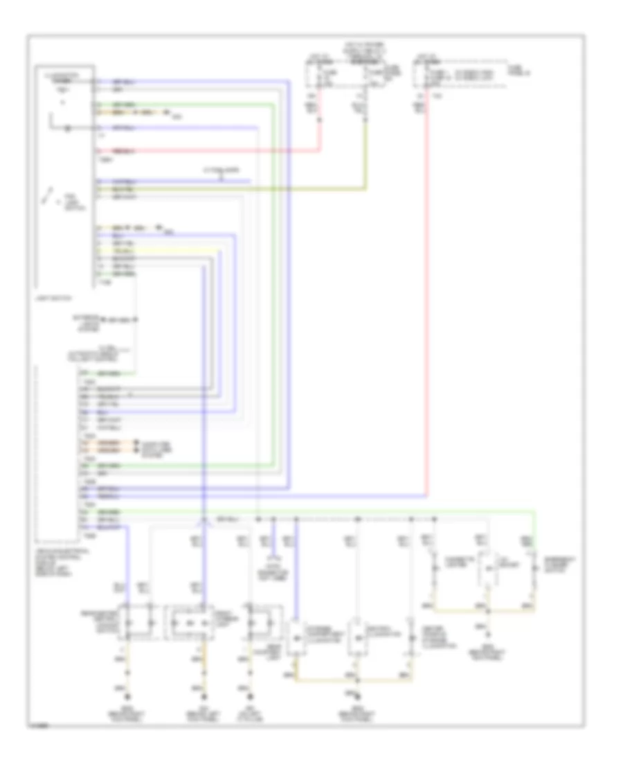 Instrument Illumination Wiring Diagram Late Production 1 of 2 for Audi A3 2009