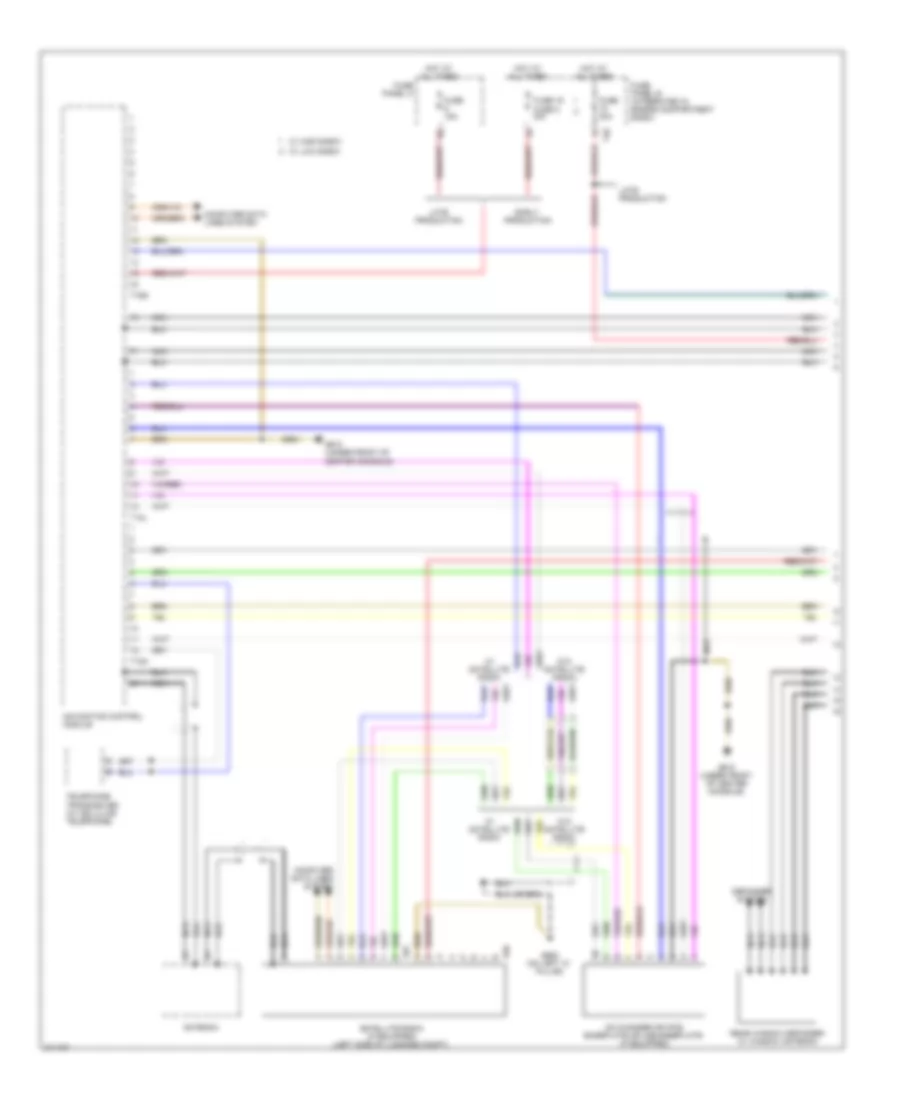 Navigation Wiring Diagram, with RNS-E with Bose (1 of 3) for Audi A3 2009