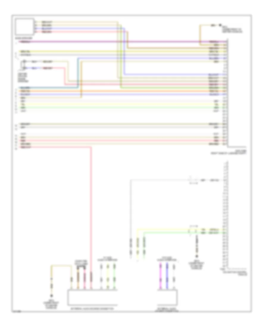 Navigation Wiring Diagram, with RNS-E with Bose (3 of 3) for Audi A3 2009