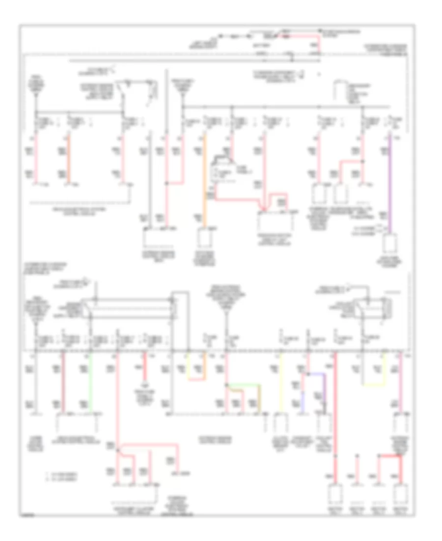 2 0L Turbo Power Distribution Wiring Diagram BPY Early Production 4 of 4 for Audi A3 2009
