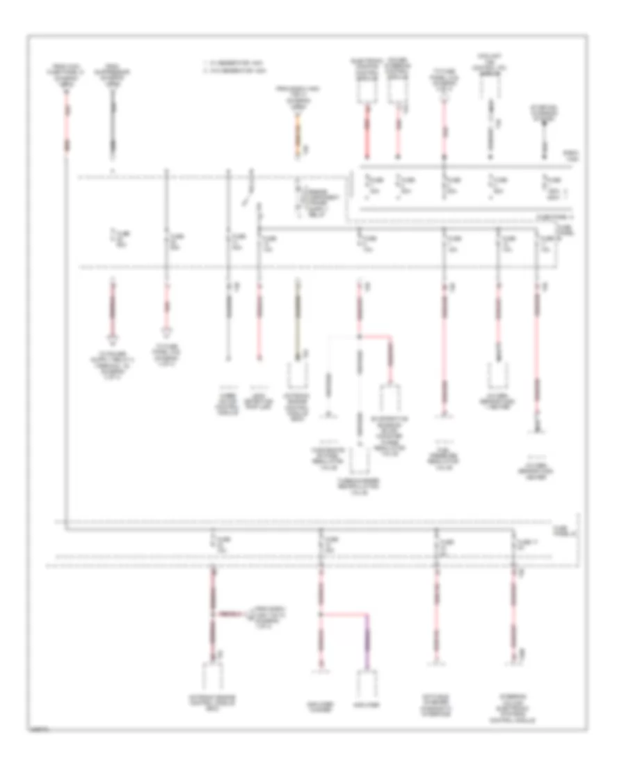 2.0L Turbo, Power Distribution Wiring Diagram, BPY Late Production (2 of 4) for Audi A3 2009