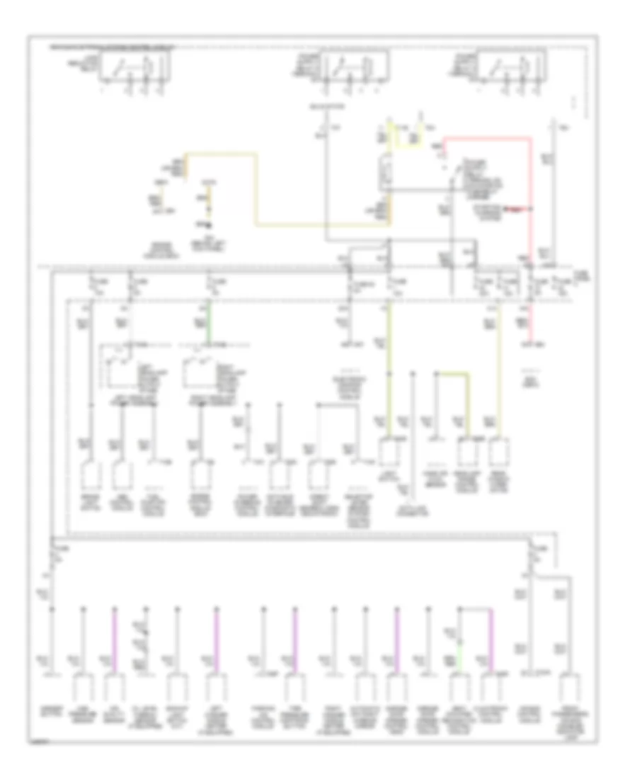 2.0L Turbo, Power Distribution Wiring Diagram, CBFA Early Production (1 of 4) for Audi A3 2009