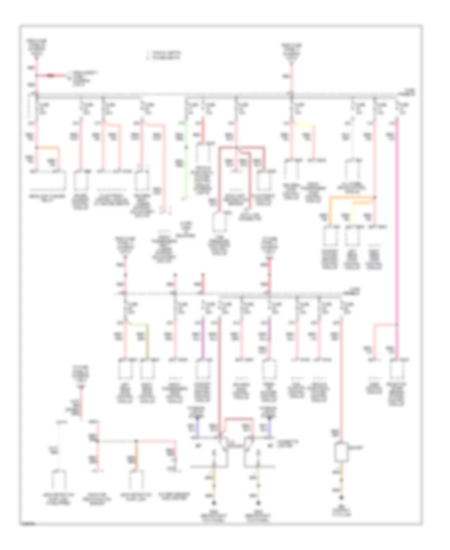 2 0L Turbo Power Distribution Wiring Diagram CBFA Early Production 3 of 4 for Audi A3 2009
