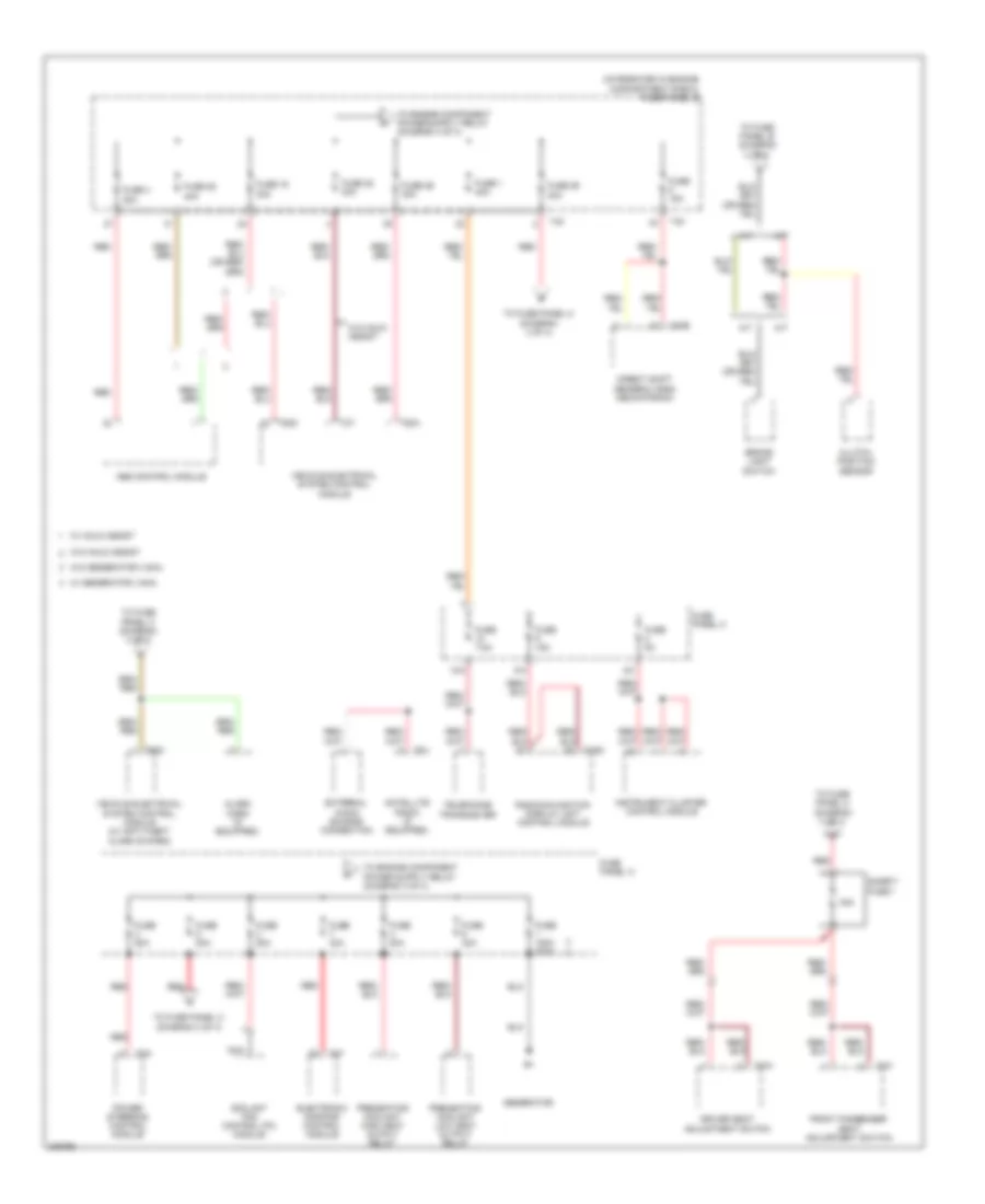 2.0L Turbo, Power Distribution Wiring Diagram, CBFA Late Production (2 of 4) for Audi A3 2009