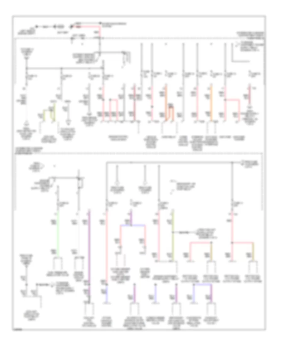 2 0L Turbo Power Distribution Wiring Diagram CBFA Late Production 4 of 4 for Audi A3 2009