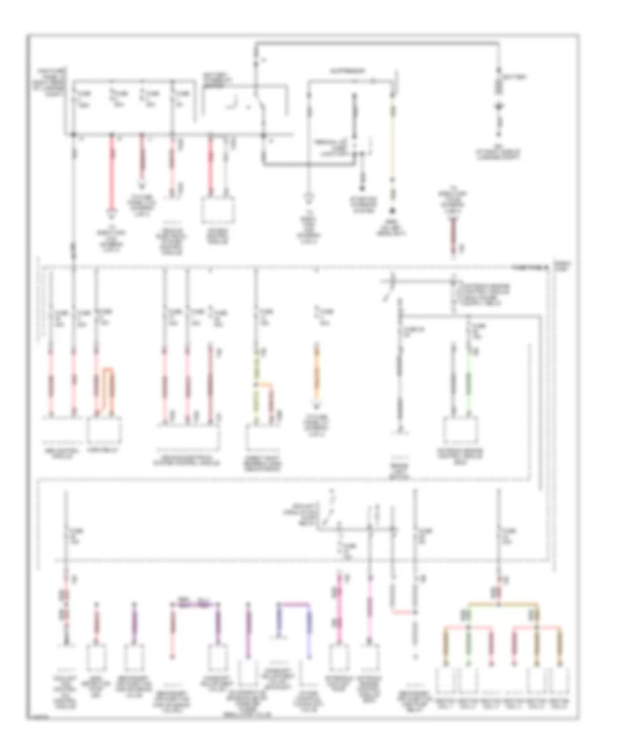3.2L, Power Distribution Wiring Diagram, Late Production (1 of 4) for Audi A3 2009