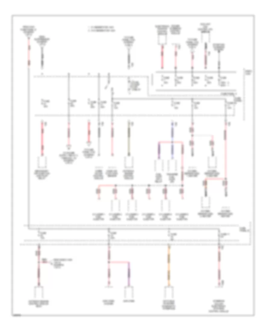 3.2L, Power Distribution Wiring Diagram, Late Production (2 of 4) for Audi A3 2009