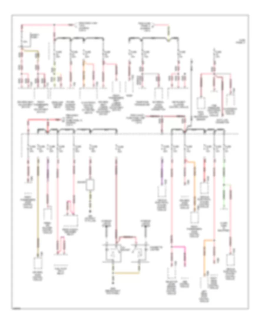 3.2L, Power Distribution Wiring Diagram, Late Production (4 of 4) for Audi A3 2009