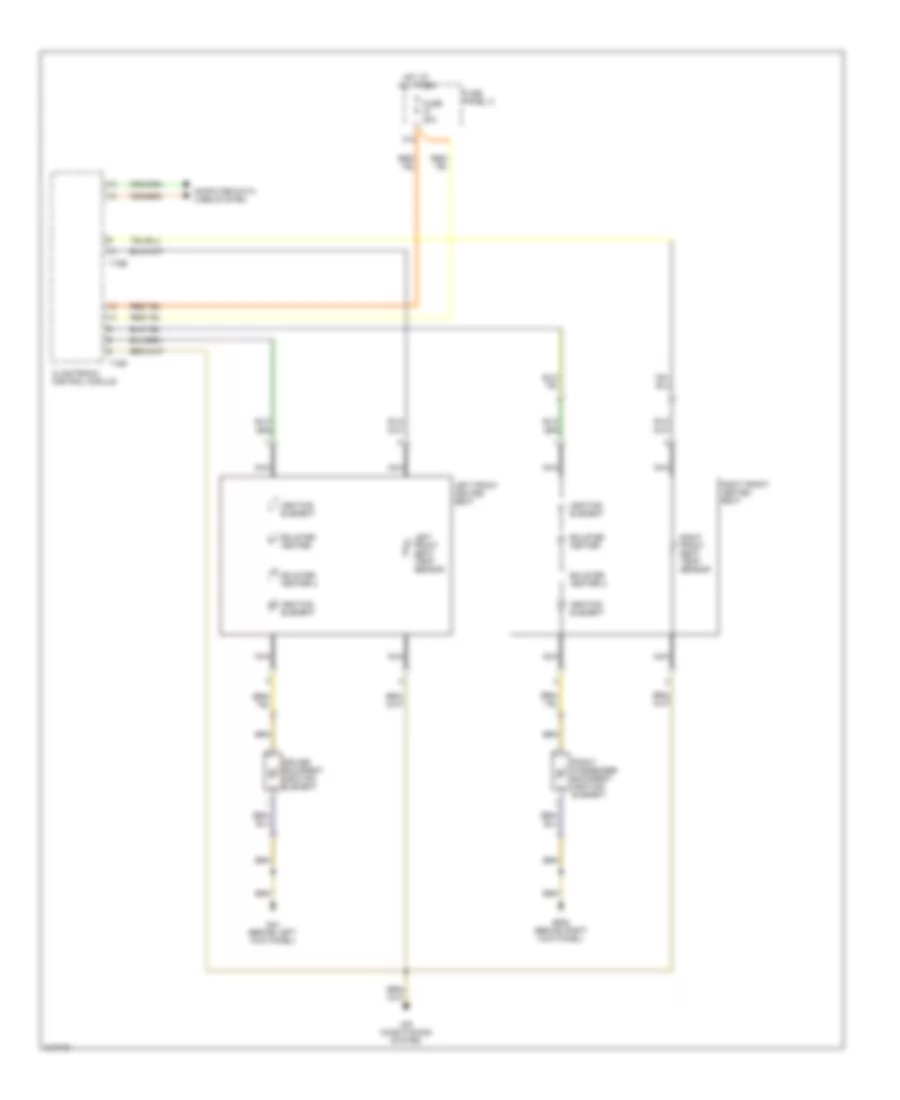 Heated Seats Wiring Diagram, with Power Seats for Audi A3 2009