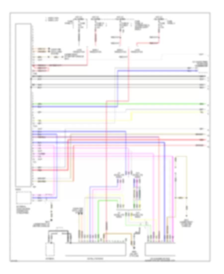 Radio Wiring Diagram with Amplifier 1 of 2 for Audi A3 2009