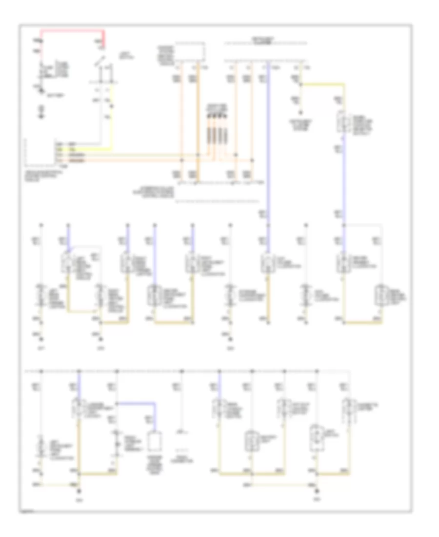 Instrument Illumination Wiring Diagram without Convertible 1 of 2 for Audi A4 Avant Quattro 2005