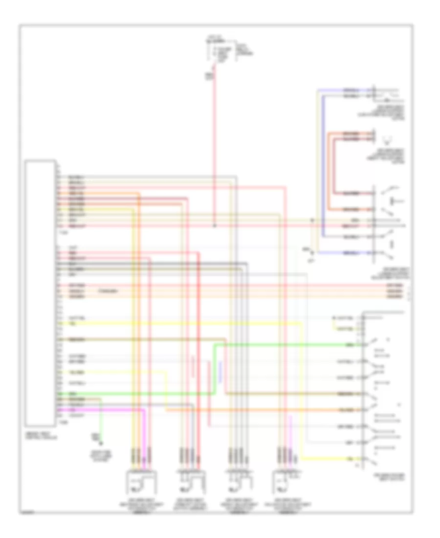 Memory Systems Wiring Diagram without Convertible 1 of 2 for Audi A4 Avant Quattro 2005